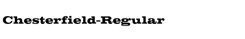 font Chesterfield-Regular download