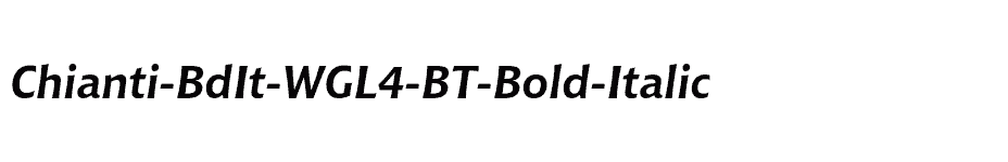 font Chianti-BdIt-WGL4-BT-Bold-Italic download