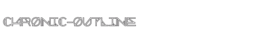 font Chronic-Outline download