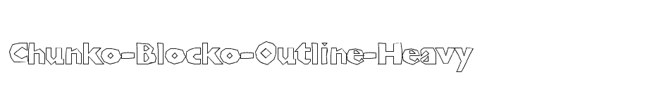 font Chunko-Blocko-Outline-Heavy download