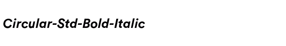 font Circular-Std-Bold-Italic download