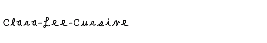 font Clara-Lee-Cursive download