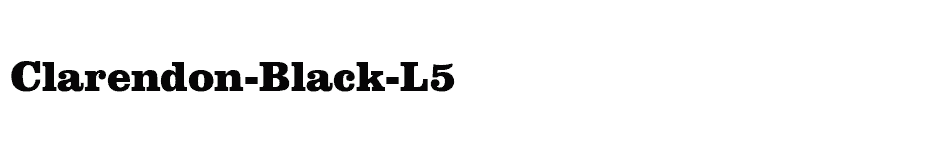 font Clarendon-Black-L5 download