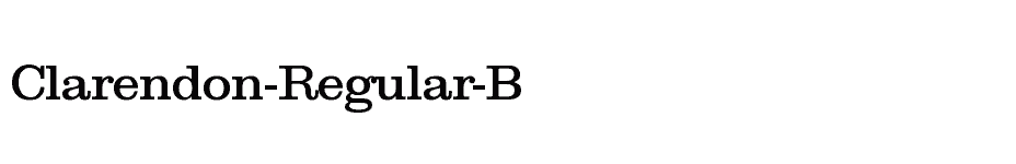 font Clarendon-Regular-B download