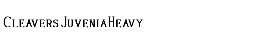 font CleaversJuveniaHeavy download