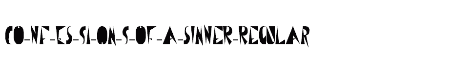 font Co-Nf-Es-Si-On-S-oF-a-sInNeR-Regular download