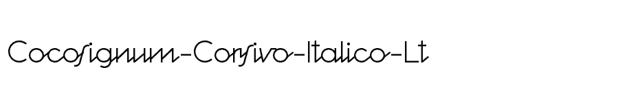 font Cocosignum-Corsivo-Italico-Lt download