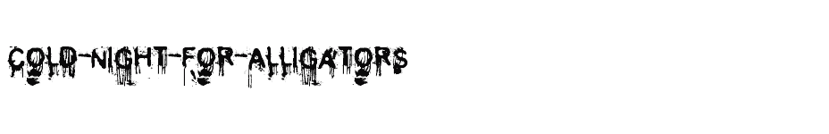 font Cold-Night-for-Alligators download