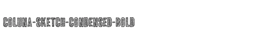 font Coluna-Sketch-Condensed-Bold download