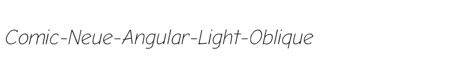 font Comic-Neue-Angular-Light-Oblique download