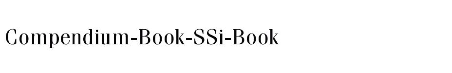 font Compendium-Book-SSi-Book download