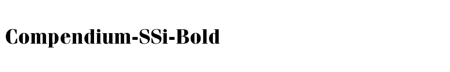 font Compendium-SSi-Bold download