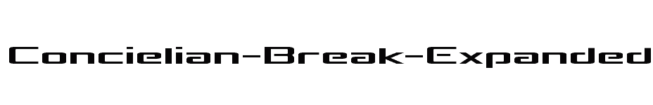 font Concielian-Break-Expanded download