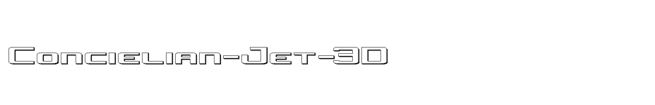 font Concielian-Jet-3D download