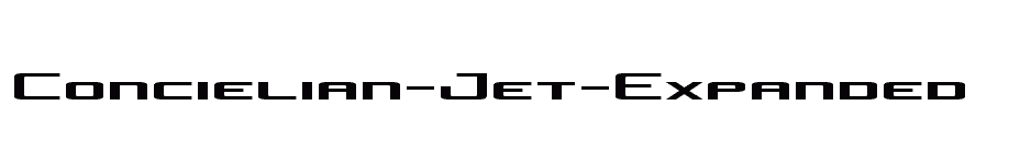 font Concielian-Jet-Expanded download