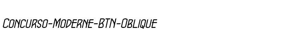 font Concurso-Moderne-BTN-Oblique download