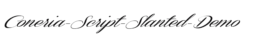 font Coneria-Script-Slanted-Demo download