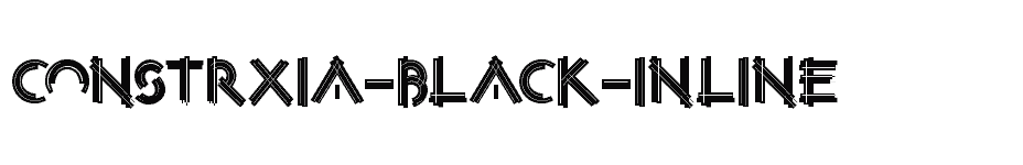 font Constrxia-Black-Inline download