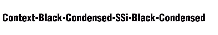 font Context-Black-Condensed-SSi-Black-Condensed download