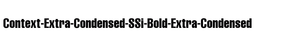 font Context-Extra-Condensed-SSi-Bold-Extra-Condensed download