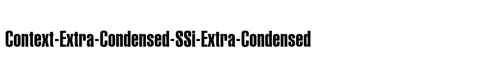 font Context-Extra-Condensed-SSi-Extra-Condensed download