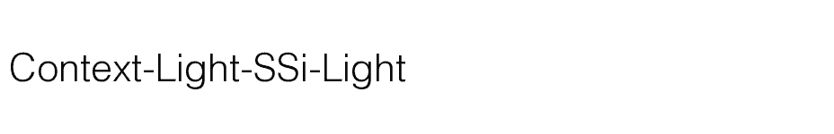 font Context-Light-SSi-Light download