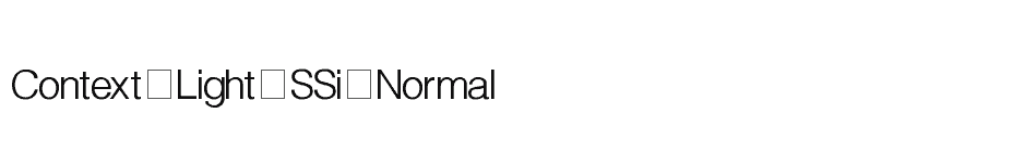 font Context-Light-SSi-Normal download