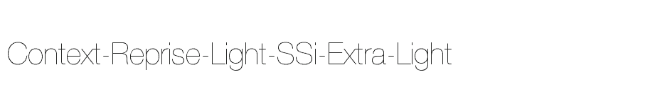 font Context-Reprise-Light-SSi-Extra-Light download