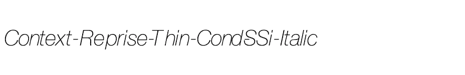 font Context-Reprise-Thin-Cond-SSi-Italic download