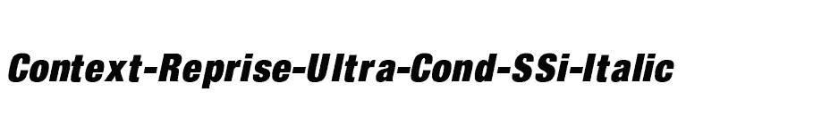font Context-Reprise-Ultra-Cond-SSi-Italic download