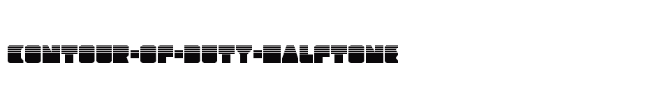 font Contour-of-Duty-Halftone download