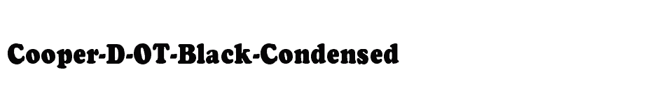 font Cooper-D-OT-Black-Condensed download