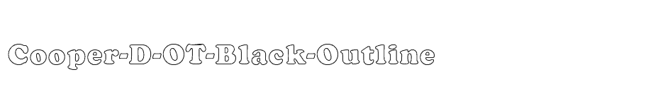 font Cooper-D-OT-Black-Outline download