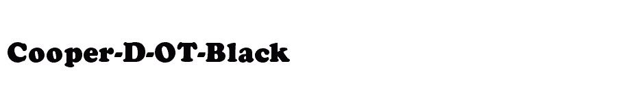font Cooper-D-OT-Black download