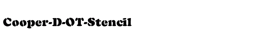 font Cooper-D-OT-Stencil download