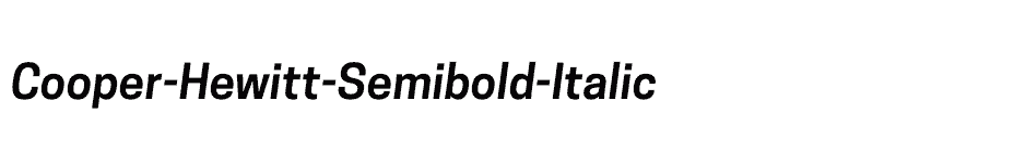 font Cooper-Hewitt-Semibold-Italic download