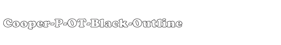 font Cooper-P-OT-Black-Outline download
