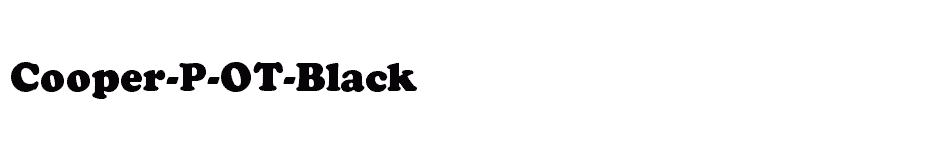 font Cooper-P-OT-Black download