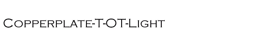 font Copperplate-T-OT-Light download