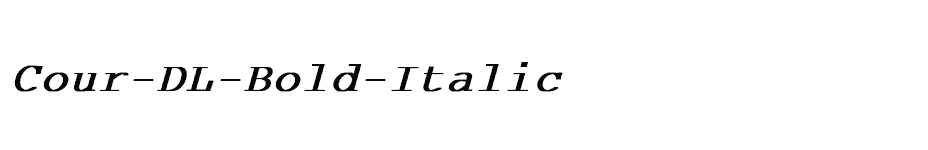 font Cour-DL-Bold-Italic download
