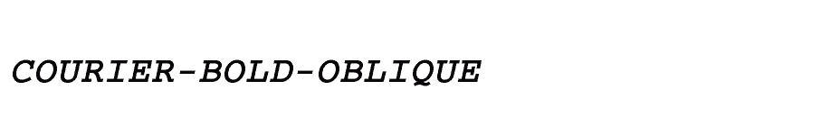 font Courier-Bold-Oblique download