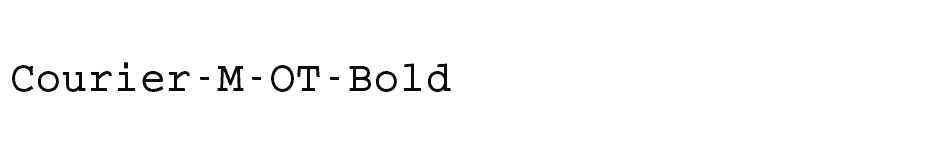 font Courier-M-OT-Bold download