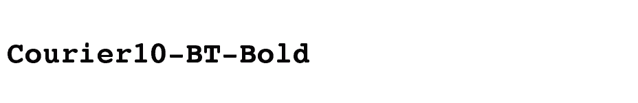 font Courier10-BT-Bold download