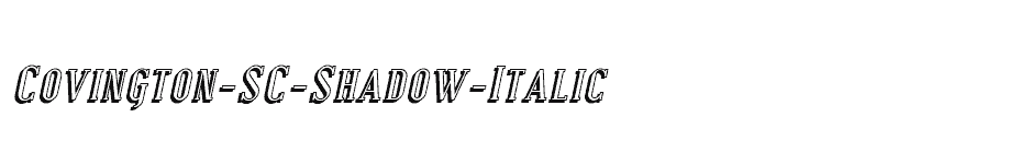 font Covington-SC-Shadow-Italic download