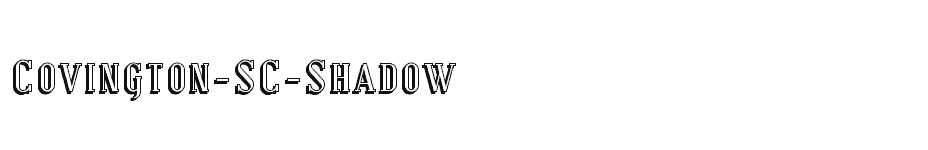 font Covington-SC-Shadow download