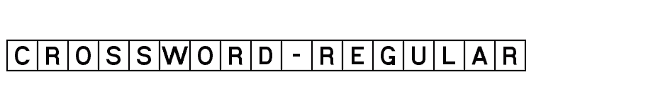 font Crossword-Regular download