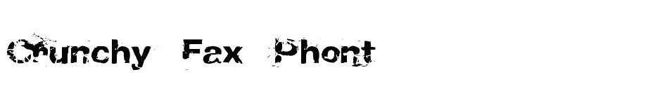 font Crunchy-Fax-Phont download