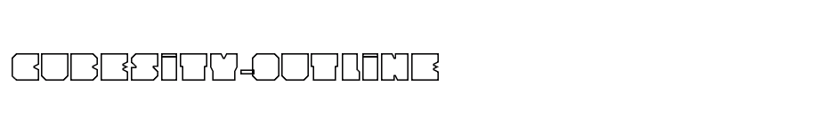 font Cubesity-outline download