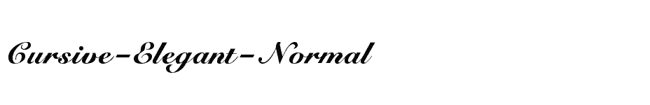 font Cursive-Elegant-Normal download