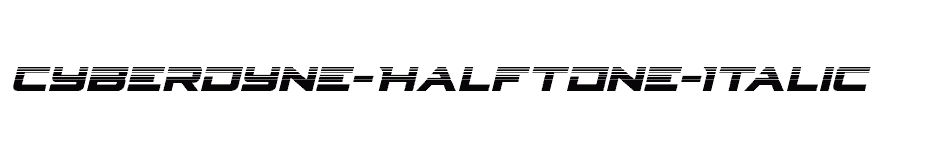 font Cyberdyne-Halftone-Italic download